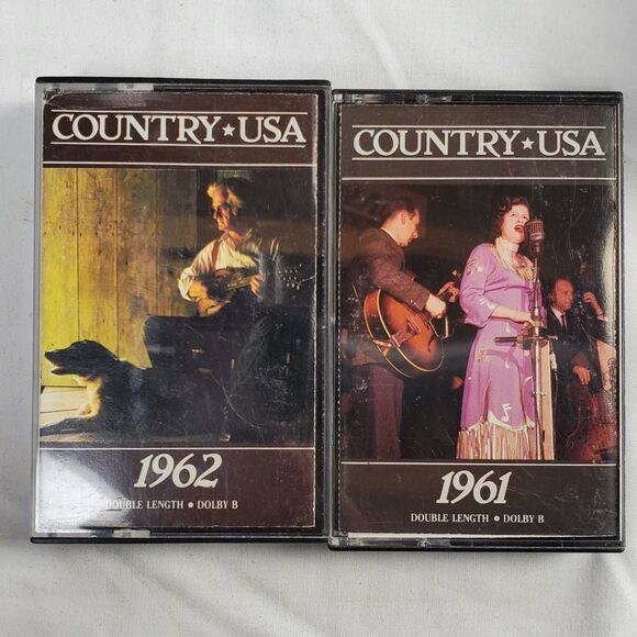 Country USA 1961 & 1962 Time Life Double Cassette Lot - Picture 1 of 4